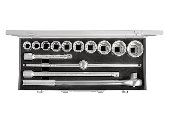 İzeltaş 30 3/4” Altı Köşe Lokma Anahtar Takımı (14 Parça, mm)