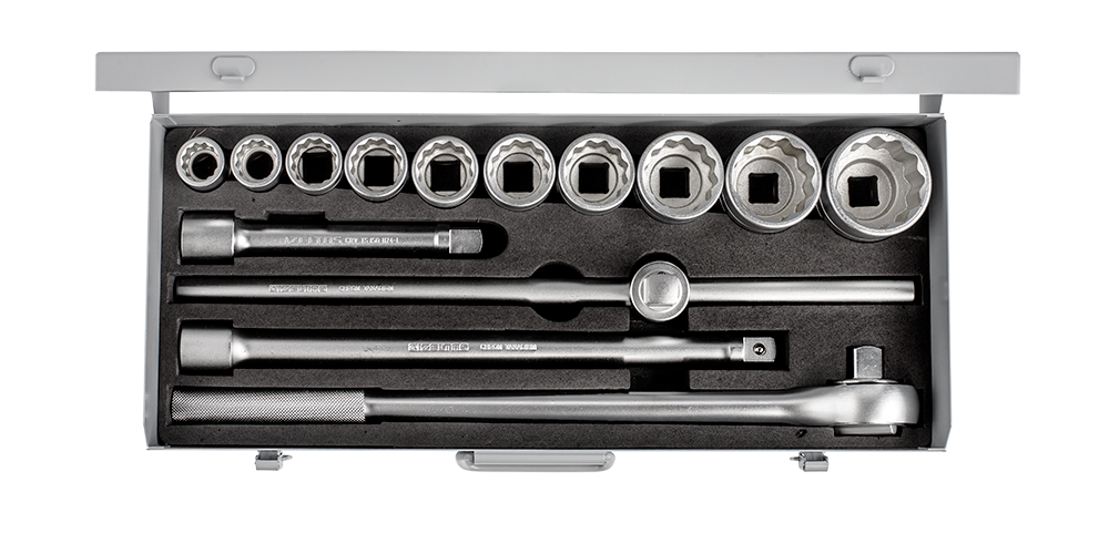 İzeltaş 13700 3/4” Onıkı Köşe Lokma Anahtar Takımı (14 Parça, mm)