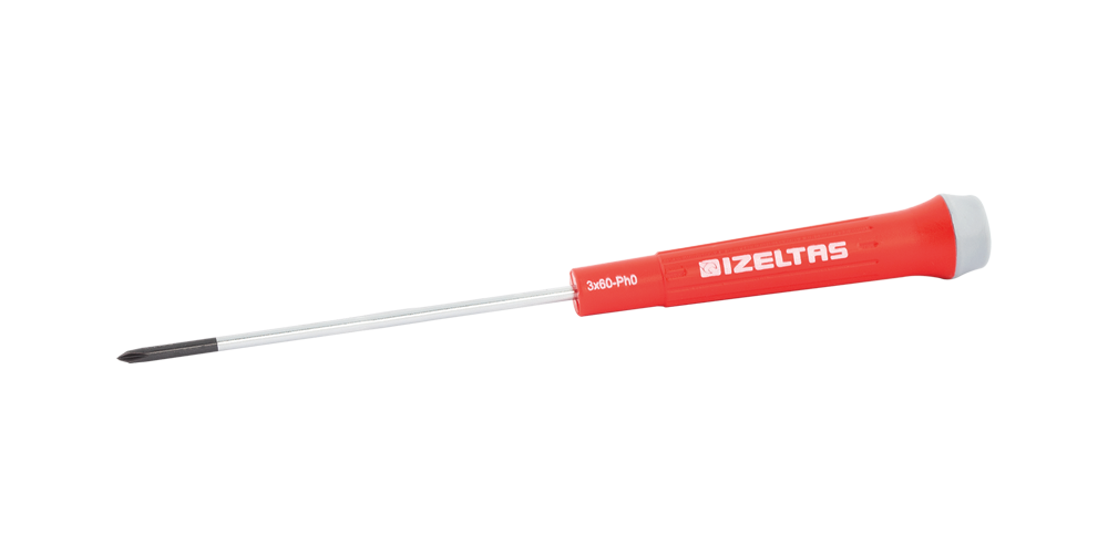 İzeltaş 4×80 PH0 Elektronıkçı Tıp (Klemens) Yıldız Uçlu Tornavıda