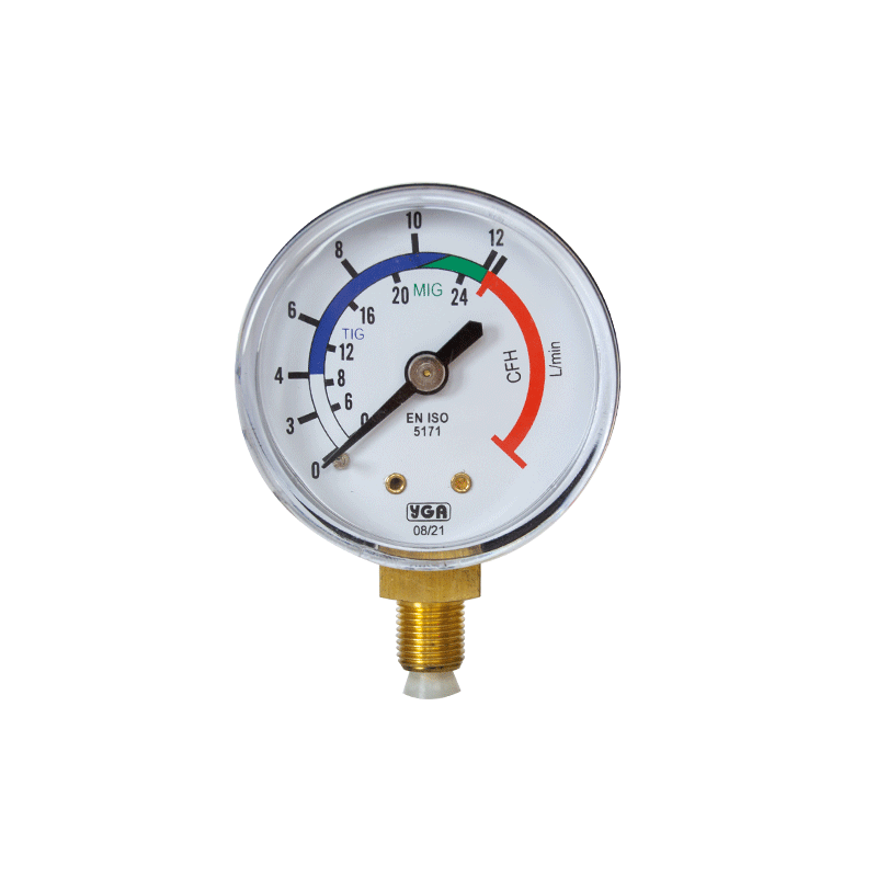 Basınç Göstergesi 0-12 L/Min Argon-CO2 Çıkış