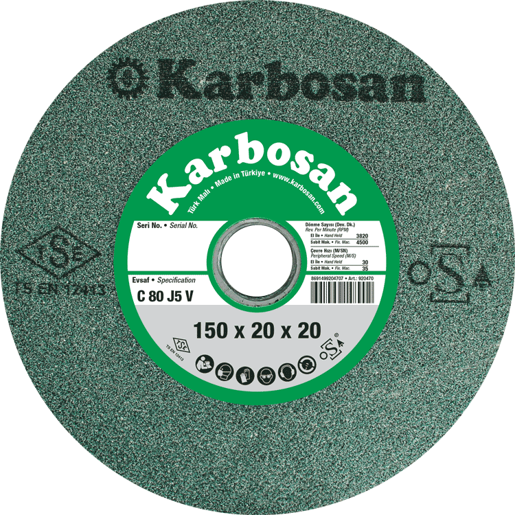 KARBOSAN 125×20×20 Scg Taşlama Taşı