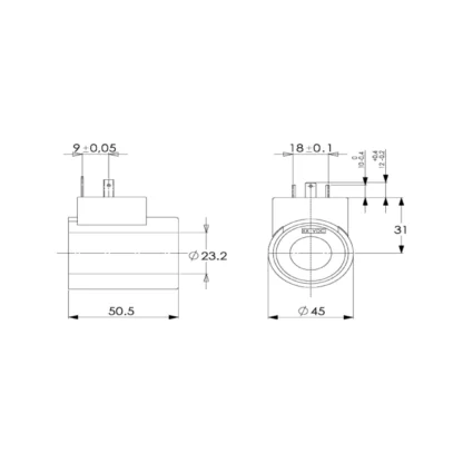 NG06 Metal Gövde 12V Dc-24V Dc Bobin
