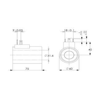 NG10 METAL GÖVDE 12V DC-24V DC BOBİN