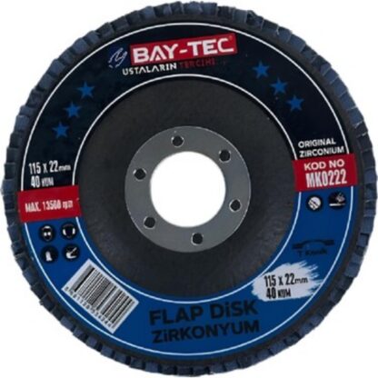 115×22 mm P60 Zirkonyum Flap Disk Baytec