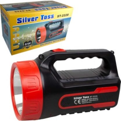 Silver Toos Şarjli El Feneri 8W LED 2228