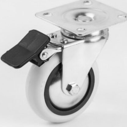 Servis Tekeri Gri Frenli Döner 50 mm (702MTB050F)
