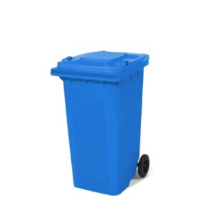 NOSSA PLASTİK TEKERLEKLİ ÇÖP KOVASI 120 LT MAVİ