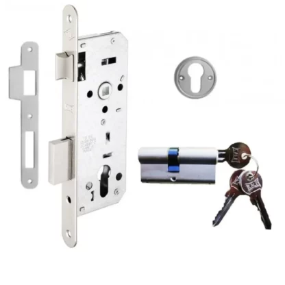 Kale Silindirli Daire Kilidi 152R/40 mm Nikel