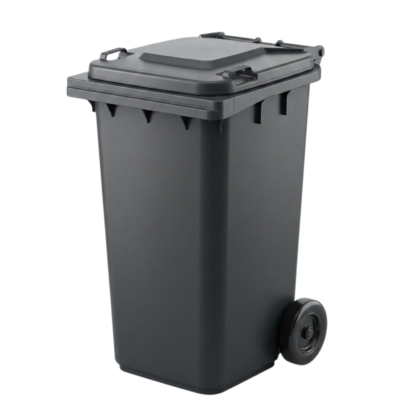 Nossa Plastik Tekerlekli Çöp Kovasi 120 lt Gri