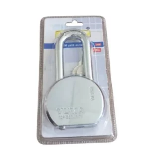 YUMA ÇELİK ASMA KİLİT GRİ UZUN 65 MM YMK-1265L