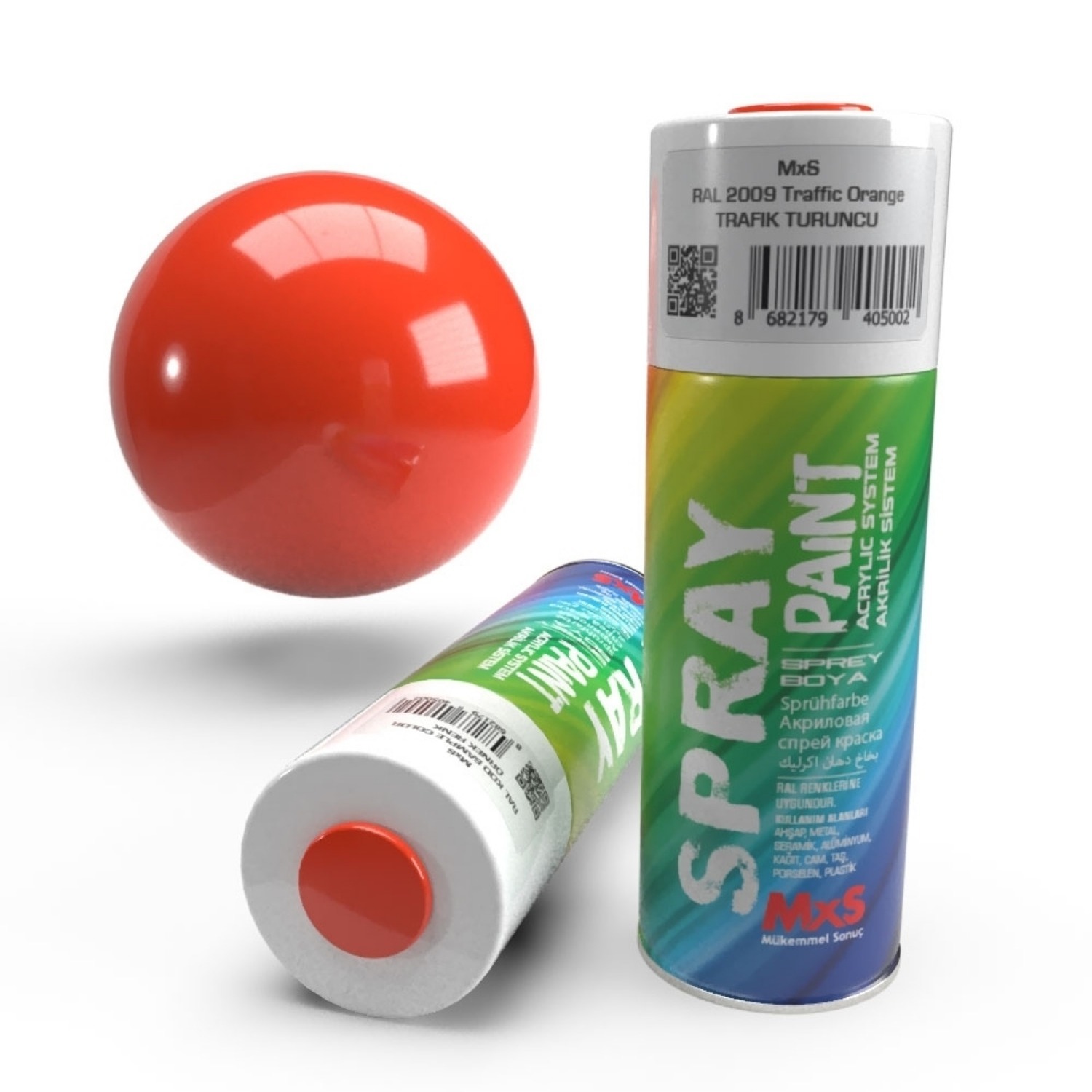 Mxs Sprey Boya 400 ml RAL2009 Trafik Turuncu — Gen 164.01.2009