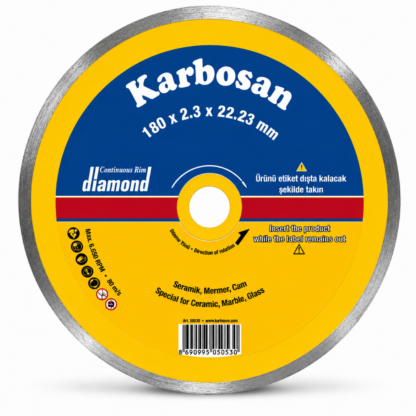 KARBOSAN Sürekli Elmas Kesici 180X2.0X22 (950220)