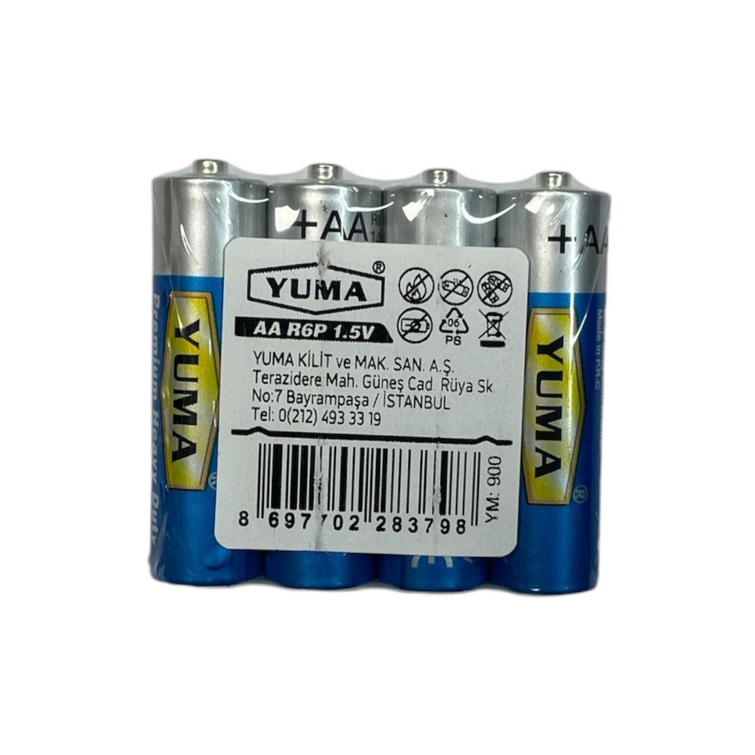 Aa R6P 1.5V Karbon Kalem Pil Ym-900 YUMA