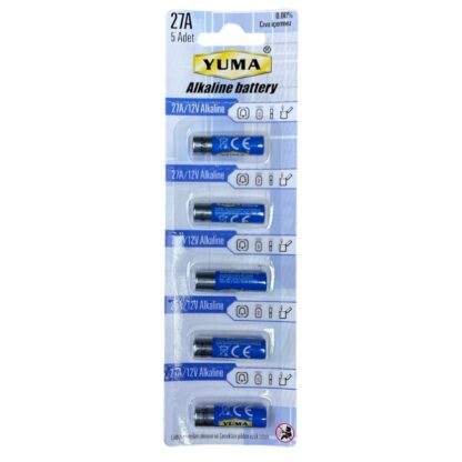 12V Alkalin Pil Ym-27A YUMA