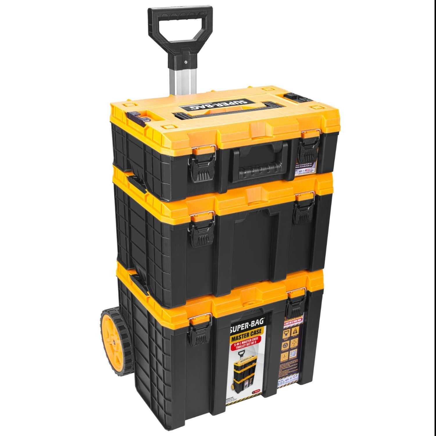 Super Bag S-m-L Master Tekerlekli 3LÜ Set Asr-6030