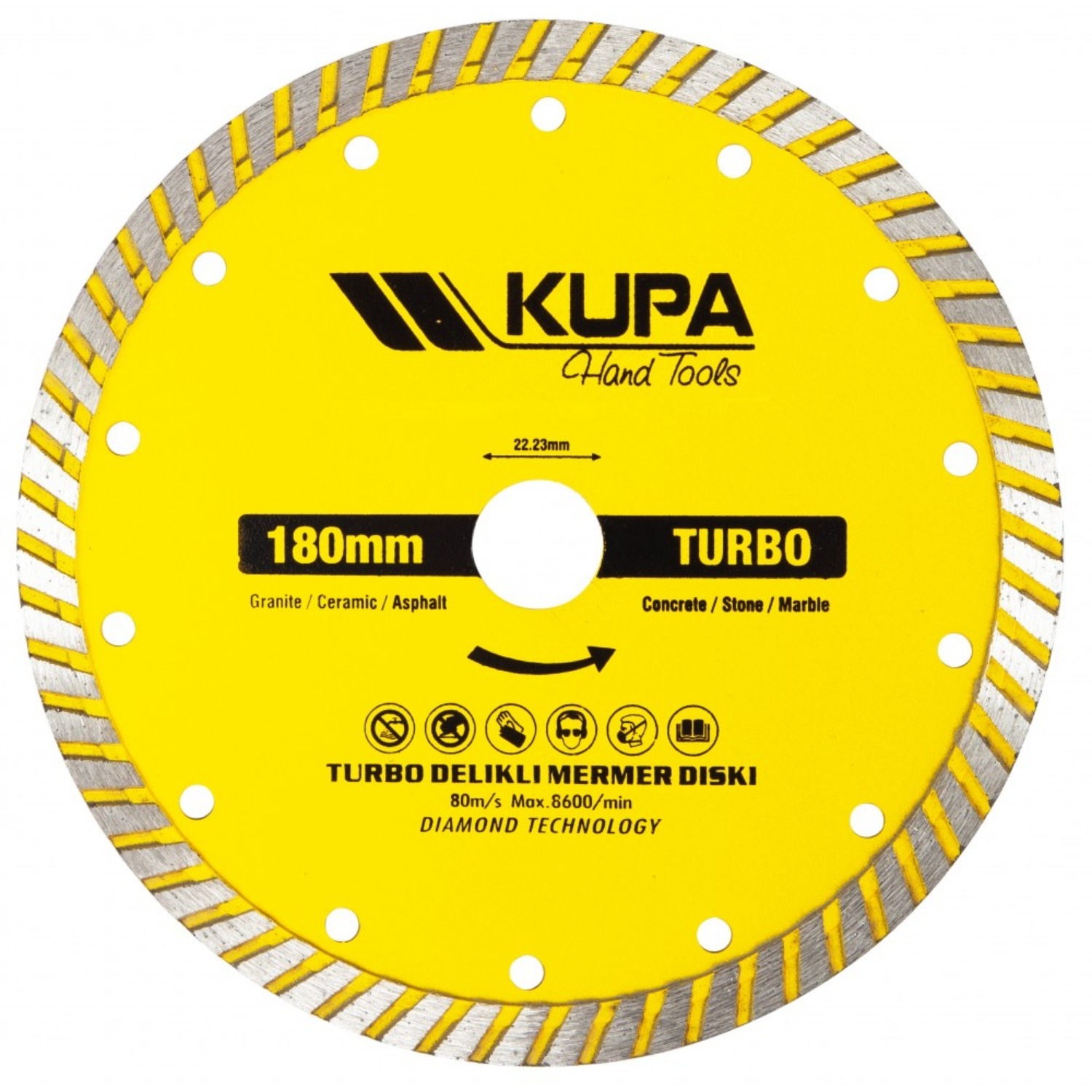Kupa KUP7011 Turbo Elmas Testere 180 mm