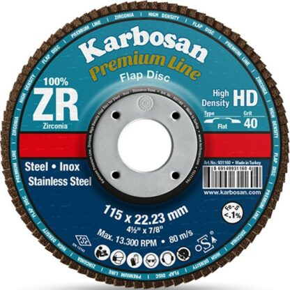 KARBOSAN Zirkonyum Flap Disk 180X22 60 KUM(983940)