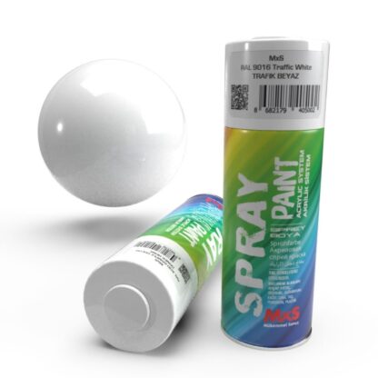 Mxs Sprey Boya 400 ml RAL9016 Trafik Beyaz