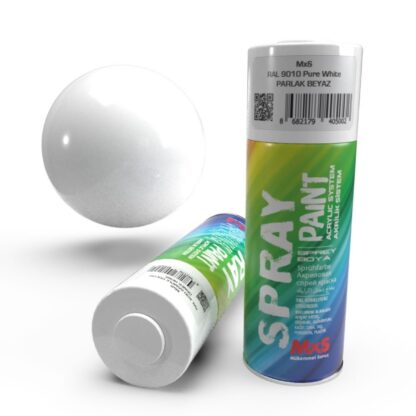 Mxs Sprey Boya 400 ml RAL9003 Parlak Beyaz