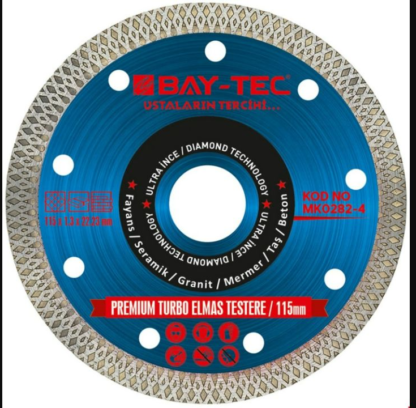 Baytec Premium Turbo Elmas Testere 115 mm