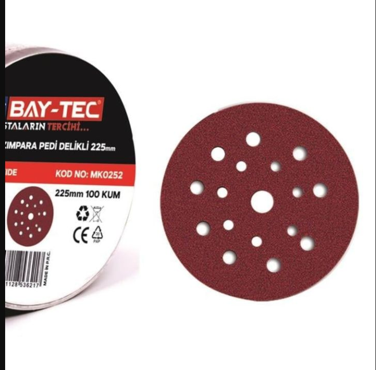 Baytec MK0252 Hookit Zimpara 225 mm 100 Kum