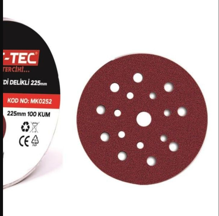 Baytec MK0254 Hookit Zimpara 225 mm 150 Kum