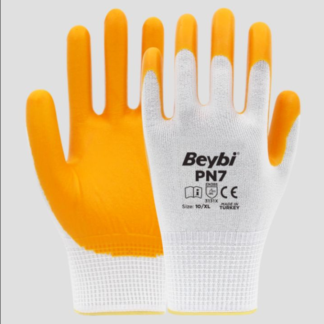 BEYBİ NAYLON NİTRİL ELDİVEN PN7 (EL-K7) SARI NO:9