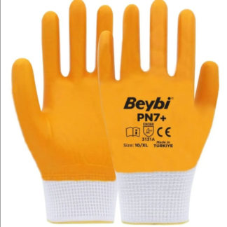 BEYBİ PN7+ TAM KAPLI NAYLON NİTRİL ELDİVEN NO:10