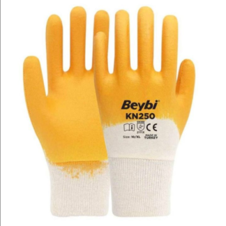 BEYBİ KN250 NİTRİL ELDİVEN SARI NO:10