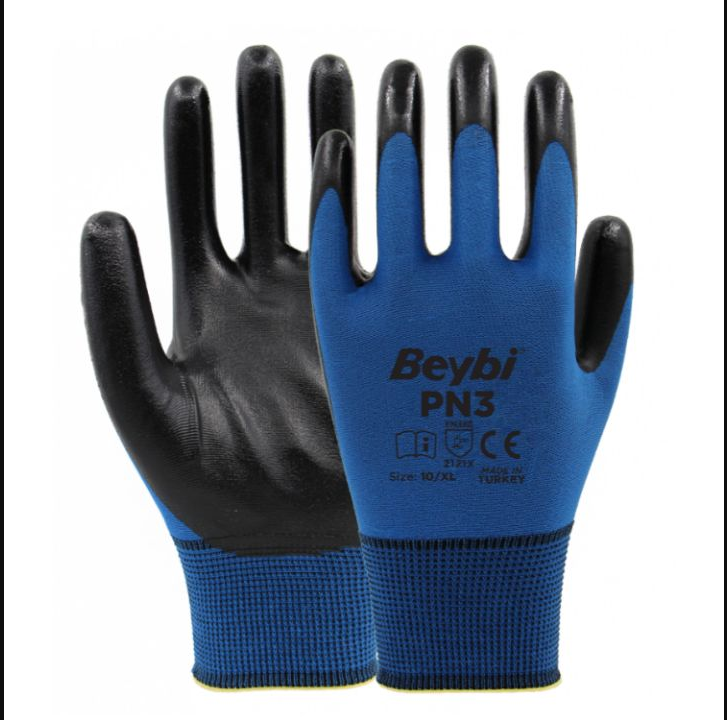 Beybi Eldiven PN3 Mavi-Siyah NO:9