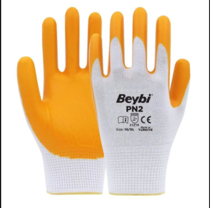Beybi PN2 Naylon Nitril Eldiven Sari NO:9