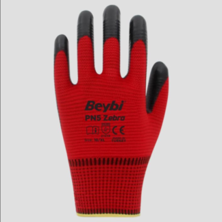 BEYBİ ZEBRA ELDİVEN PN5 KIRMIZI-SİYAH NO:10