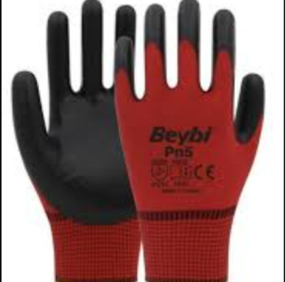 Beybi Zebra Eldiven PN3 Kirmizi-Siyah NO:10