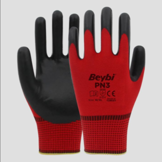 BEYBİ ZEBRA ELDİVEN PN3 KIRMIZI-SİYAH NO:09
