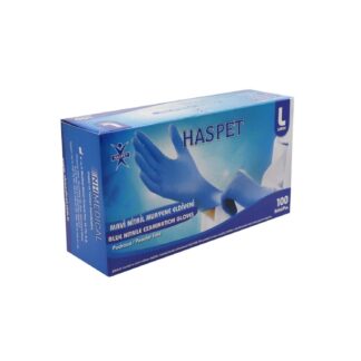 HASPET MAVİ PUDRASIZ NİTRİL MUAYENE ELDİVENİ L