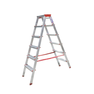 ALÜMİNYUM MERDİVEN ÇİFT ÇIKIŞLI 6 BASAMAKLI