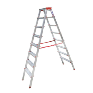 ALÜMİNYUM MERDİVEN ÇİFT ÇIKIŞLI 8 BASAMAKLI