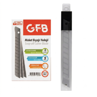 GFB MAKET BIÇAĞI YEDEĞİ DAR 9 MM 0.40 MM