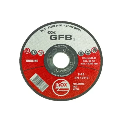 Gfb İnox Kesme Taşi 115X1.0X22.23