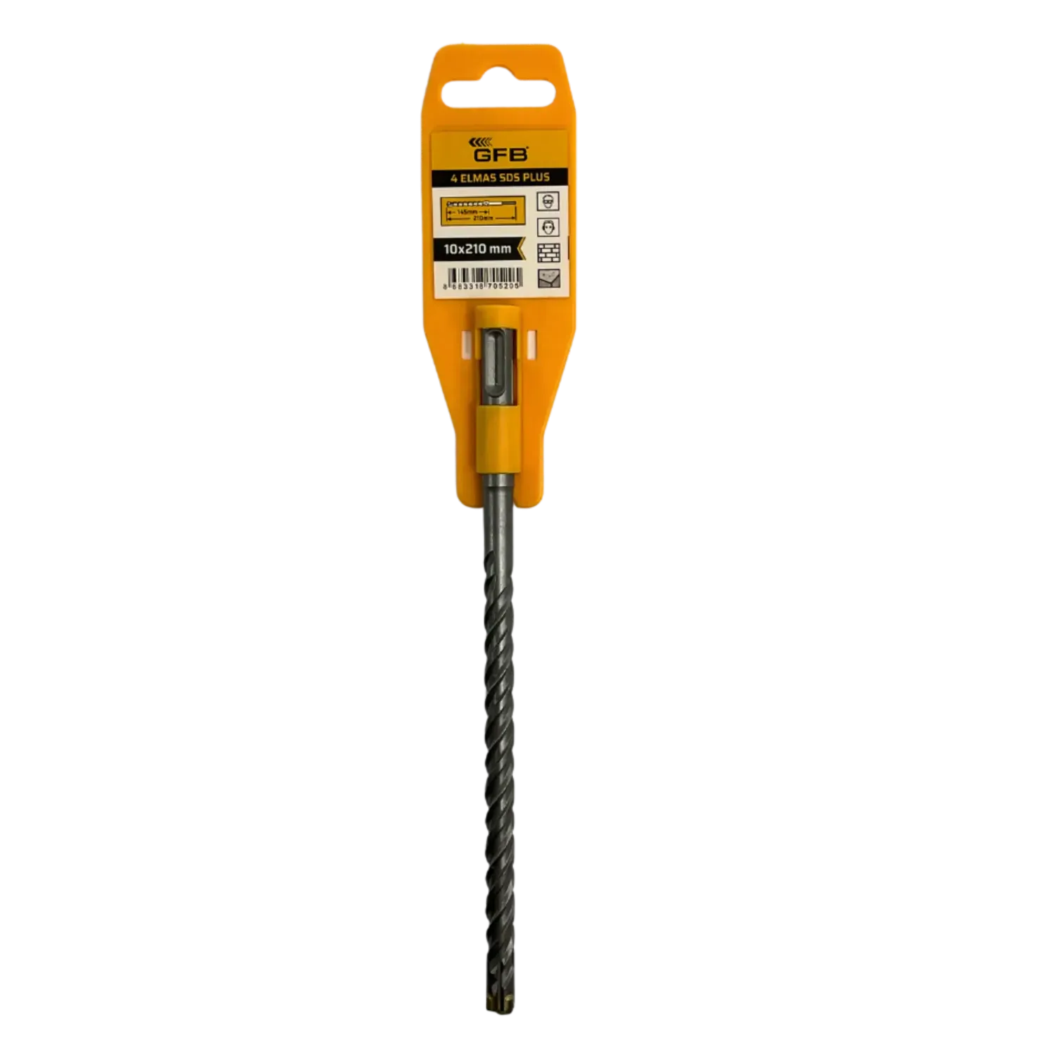 Gfb 4 Elmaslı SDS Plus Matkap Ucu 10X210 mm 2087