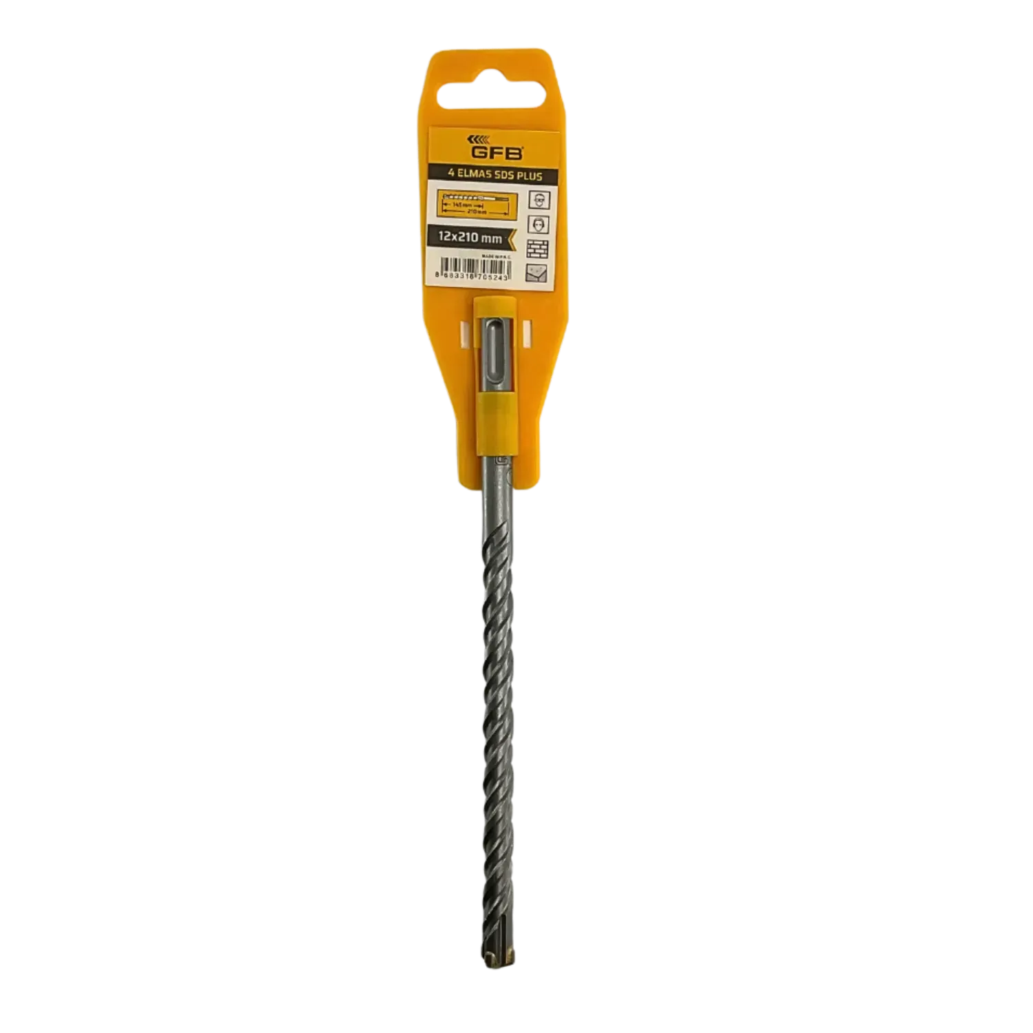 Gfb 4 Elmaslı SDS Plus Matkap Ucu 12X210 mm 2091