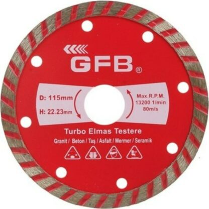 Gfb Turbo Elmas Mermer Granit Kesme 115 mm 2385