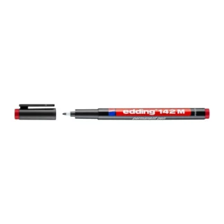 EDDİNG 142 M OHP ASETAT KALEMİ KIRMIZI