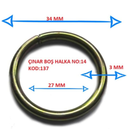 Çinar Boş Halka NO:14 KOD:137