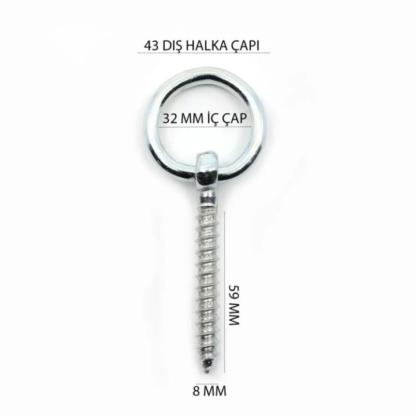 Çinar Halkali Vida 8X110 mm KOD:257