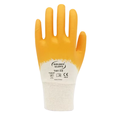 Golden Glove Tay-02 Nitril Eldiven Sari NO:10