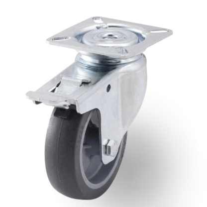 Servis Tekeri Gri Frenli Döner 75 mm (702MTB075F)
