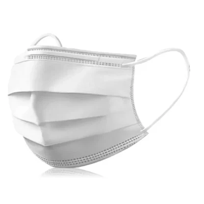 Üç Katli Maske Beyaz (Kutu 100 Adet)
