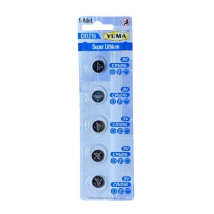 YUMA Düğme Pil 3V CR1216/Ym-91216 Lityum