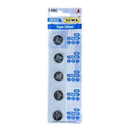 YUMA Düğme Pil 3V CR1632/Ym-91632 Lityum